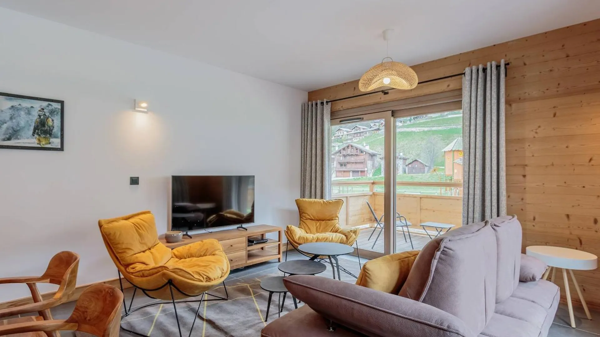 Magnifique Appart 4* Neuf, 70M², 2 Chambres + Coin Montagne, Balcon, Parking & Wi-Fi Inclus - Fr-1-638-17 La Plagne 0*,  Frankrike